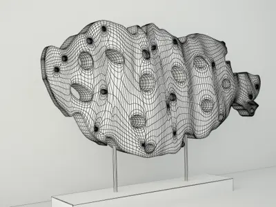 Cutout Fish Decor 3D model