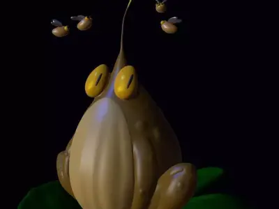 surprised toad 3D model