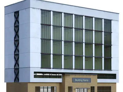 Apartment Building 04 3D model