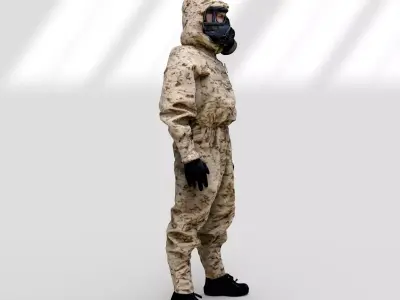 MIRA Safety MOPP-1 CBRN Protective Suit 3D model