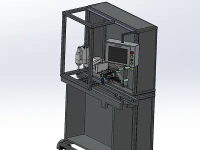 Manipulator labeling machine 3D model