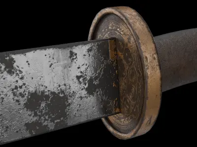 Dao Sword model weapon equipment 4k and 2k Free model Free 3D model