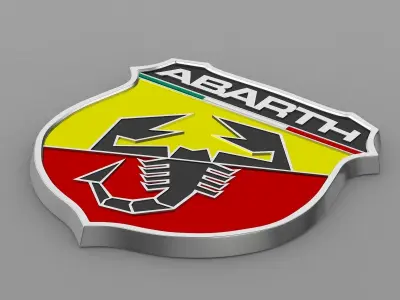 abarth logo 3D model