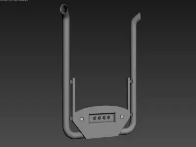 Truck Back Cab Plate 5 3D model