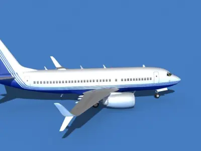 Boeing 737 MAX 7 Corporate 3 3D model