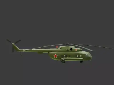 Mi-8 Russian Air Force Helicopter 3D model