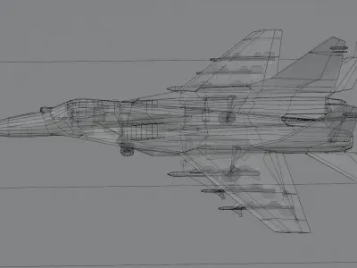 MIG-29 Fulcrum Ghost of Kyiv Low-poly 3D model