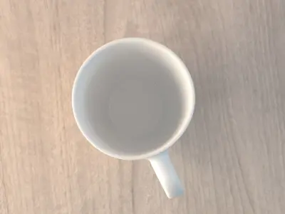 White Mug Free 3D model