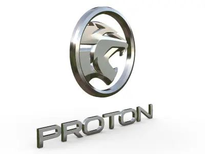 proton logo 3D model