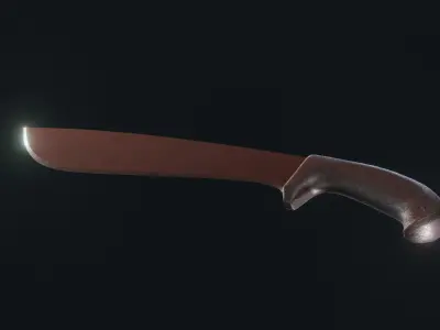 Cold Steel Jungle machete Low-poly 3D model