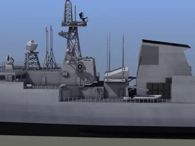 Halifax Class Frigate 3D model