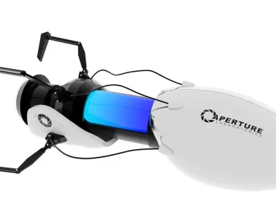 Portal Gun Low-poly 3D model