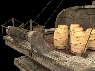 Chinese  fish boat 3D model