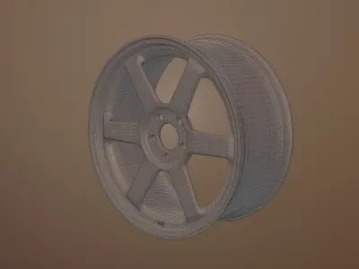 Car Wheel Rims Volk Racing TE37 Free 3D model
