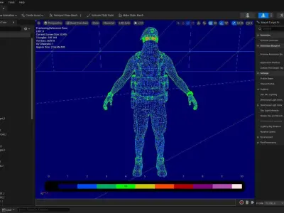 Casual Soldier 26 Low-poly 3D model