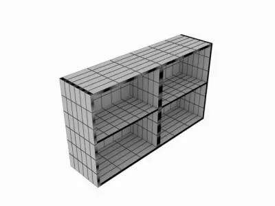 Cabinet bookcase 3D model