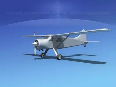 Dehaviland DH-2 Bare Metal 3D model