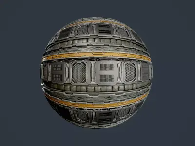 Sci-Fi Military Seamless PBR Texture 101 Texture