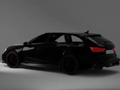 Car 3D audi wagon Free 3D model