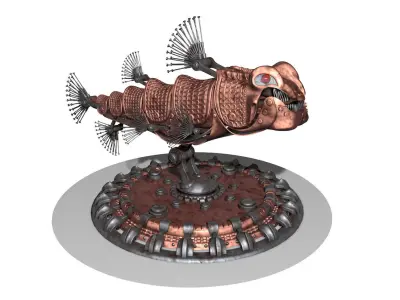 Robofish copper fish 3D model