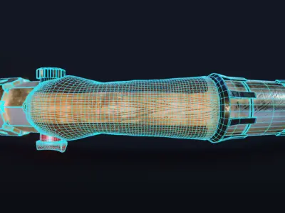 Custom Lightsaber 3D model buy