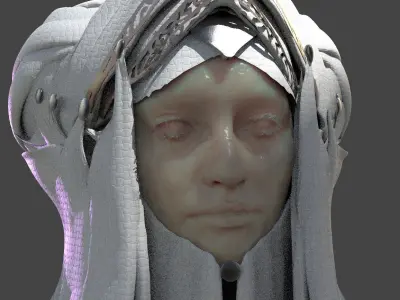 Ancient Alien Headdress 3D model