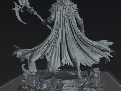 Anubis Warrior God STL DnD Tabletop Miniature 3D Print 3D print model