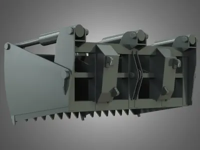 Silage Cutter - Front Loader 3D model