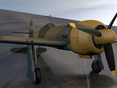 IAR-80A luftwaffe fw 3D model