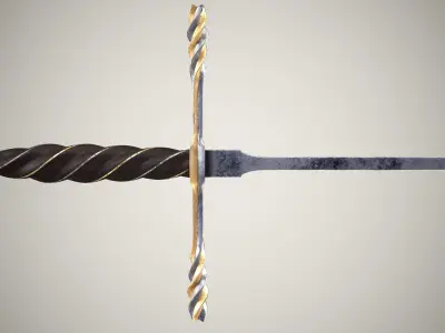 Boar-Hunting Sword Low-poly 3D model