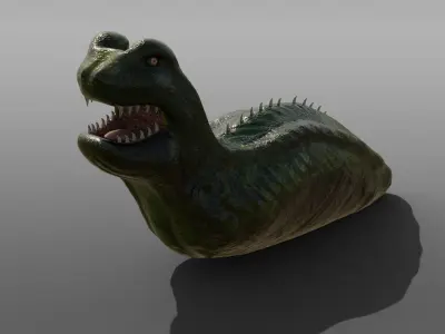 Monsterslug Lowpoly Engine Ready  Low-poly 3D model