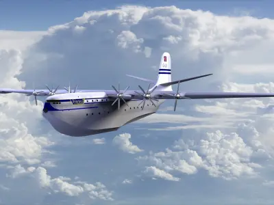 Saro Princess flyingboat 2 3D model