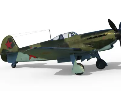 Yakovlev Yak-9 fighter 3D model