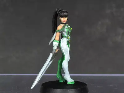 Eve - Stellar Blade - 32mm Miniature 3D print model