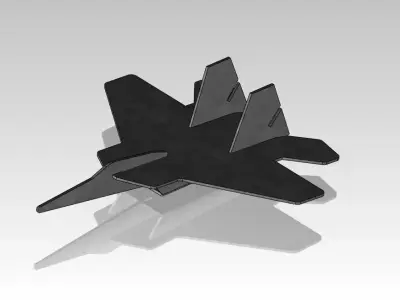 F fighter jet Free 3D model