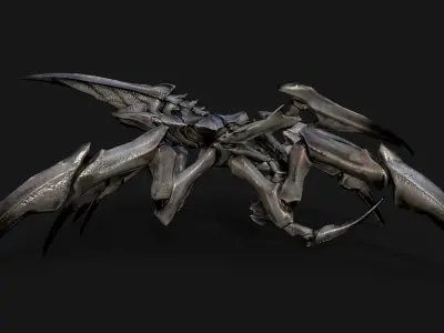 Arachnid Monster Low-poly 3D model