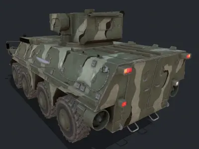 BTR-4 Low-poly 3D model