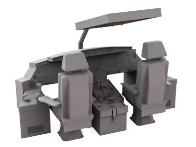 Super realistic Airbus panel for 3D printing 3D print model