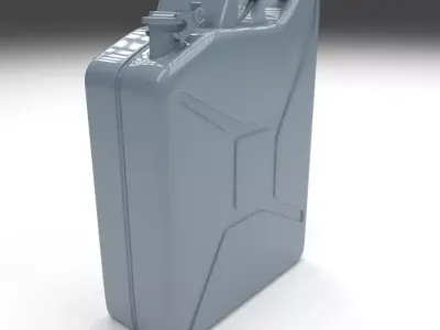 Jerry Can Blue Low-poly 3D model
