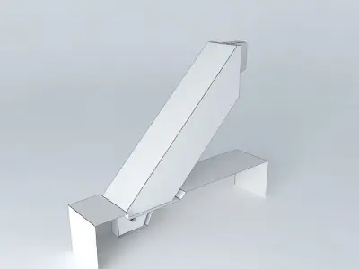 hidden interface beam brace connection Free 3D model