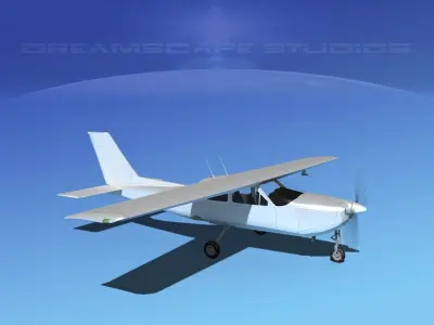 Cessna C-177RG Cardinal Bare Metal 3D model