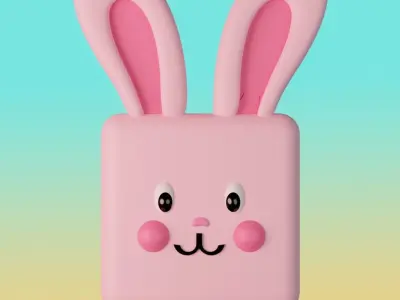 Cube Pets Low-poly 3D model