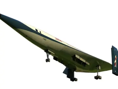 Supersonic VTOL airliner Griffith 3D model