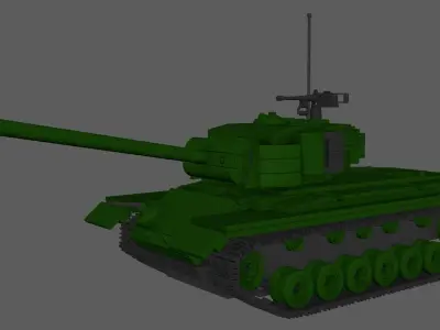 LEGO M26 TANK 3D model
