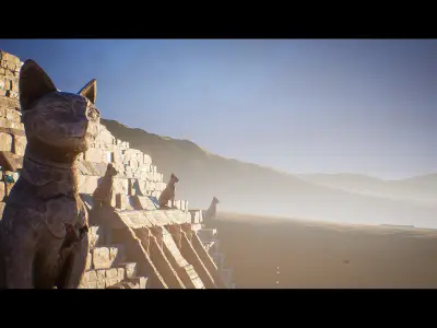 Antient Egypt Environment Kit - UE4 Low-poly 3D model