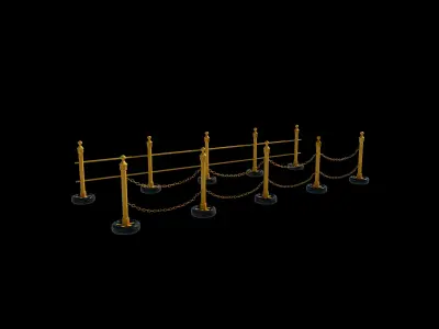 Steel Barriers 3D model