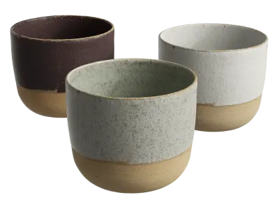  Glazed Ceramic Craft Cup Models 