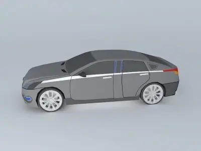 Presidential Car NEG Free 3D model
