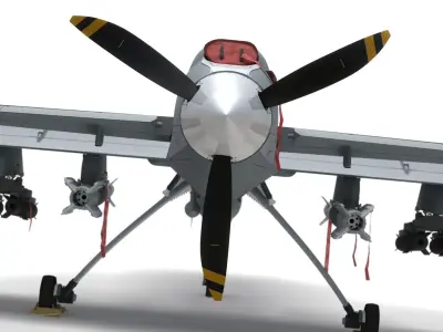 Generic Military Aircraft UAV Drone 3D model