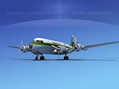 Douglas DC-7B Olympia Air 3D model